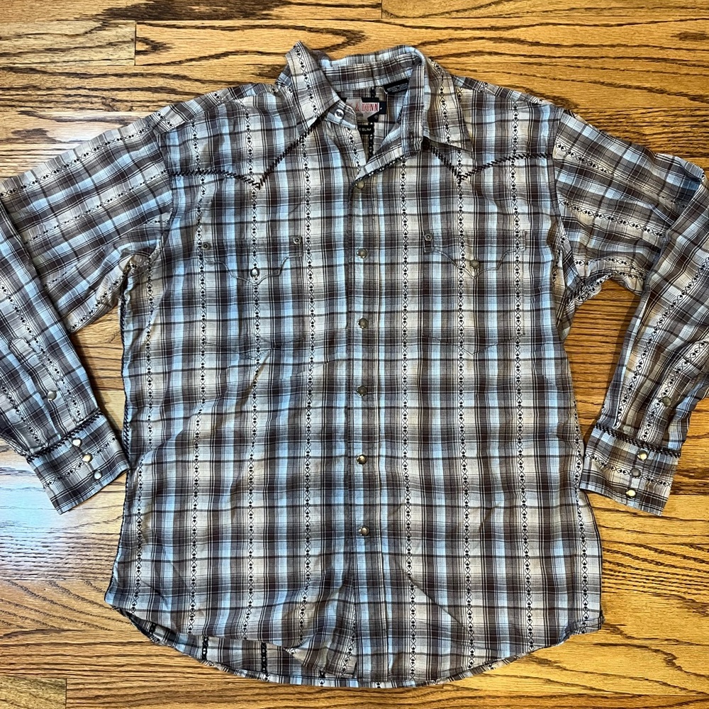 brooks dunn western shirt panhandle slim Western Cowboy Pearl Snap Embroidered L